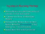 Injuries in Nursing Homes - slide 1