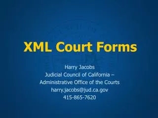 XML Court Forms