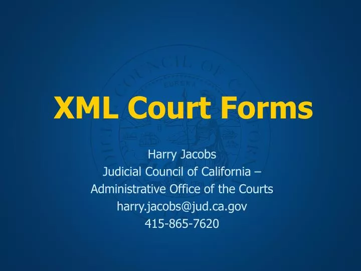 xml court forms