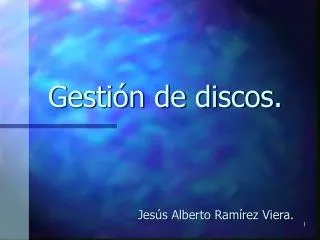 gesti n de discos