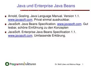 java und enterprise java beans