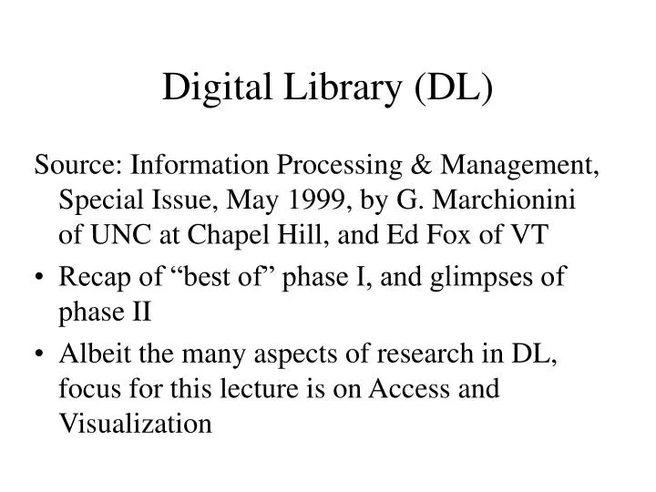 digital library dl
