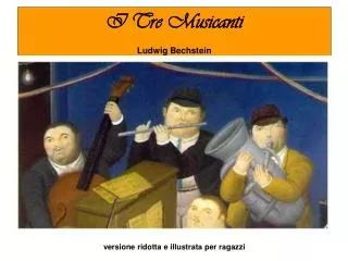 i tre musicanti ludwig bechstein