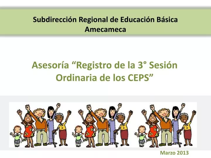 asesor a registro de la 3 sesi n ordinaria de los ceps