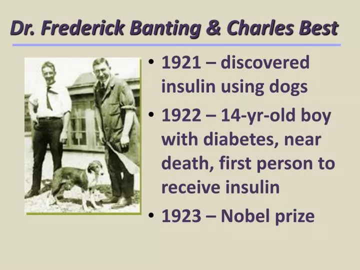 dr frederick banting charles best