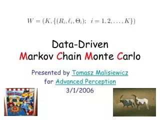 Data-Driven M arkov C hain M onte C arlo