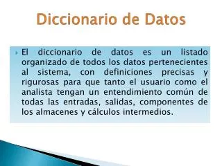 Diccionario de Datos