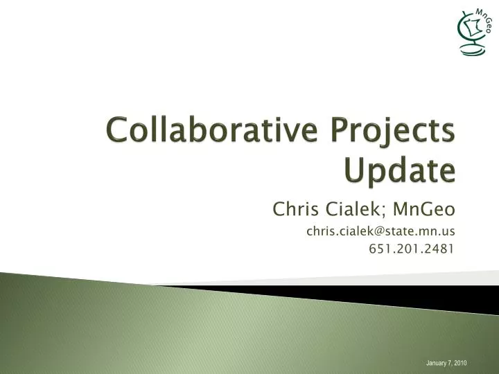 collaborative projects update