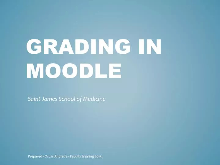 grading in moodle