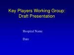 Key Players Working Group: Draft Presentation - slide 1