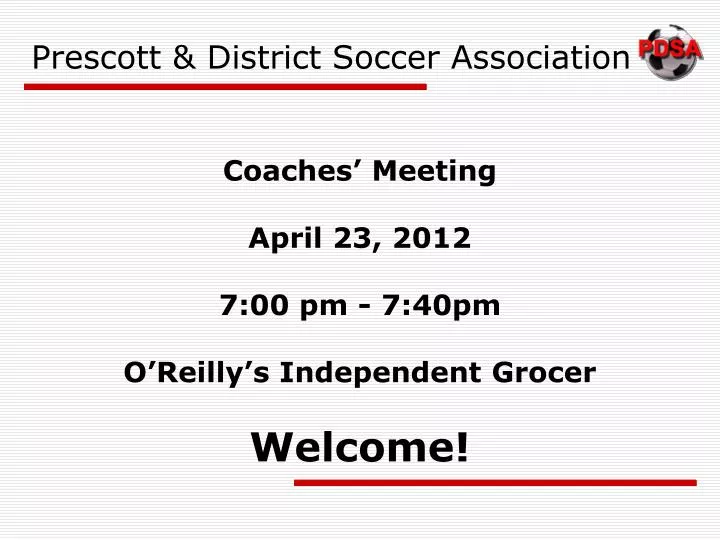 prescott district soccer association