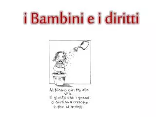 i bambini e i diritti