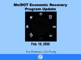 Mn/DOT Economic Recovery Program Update