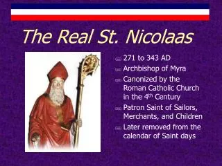 The Real St. Nicolaas