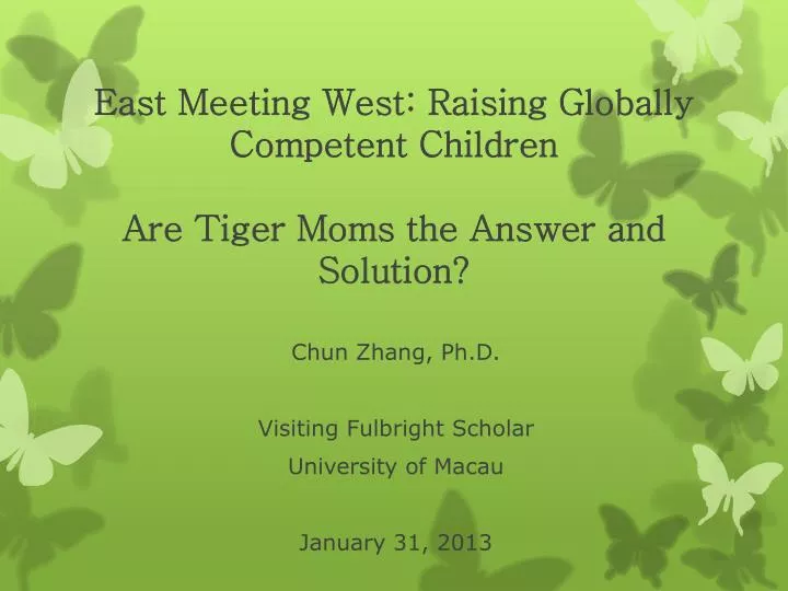 east meeting west raising globally competent children are tiger moms the answer and solution