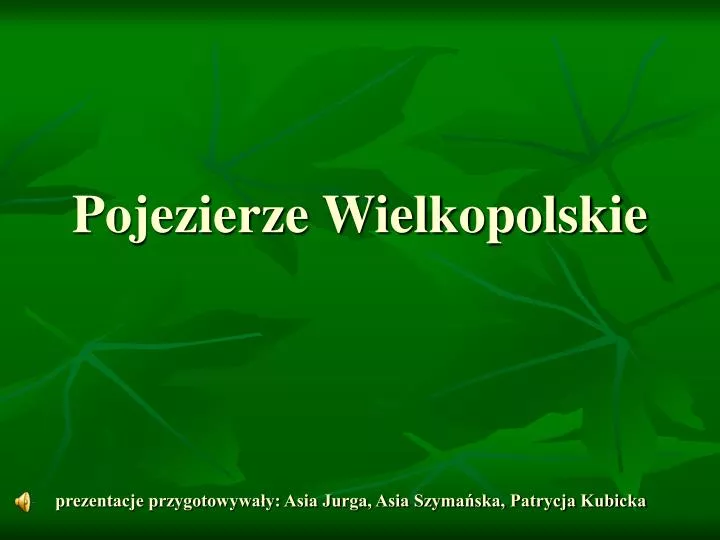 pojezierze wielkopolskie