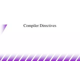 Compiler Directives