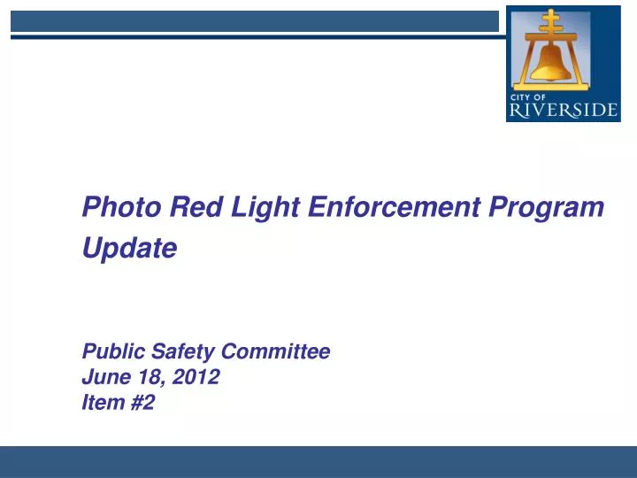 photo red light enforcement program update