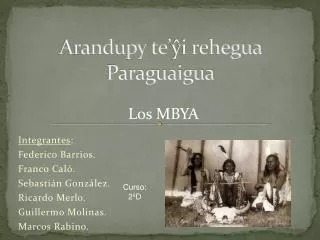 Arandupy te’ ŷi rehegua Paraguaigua