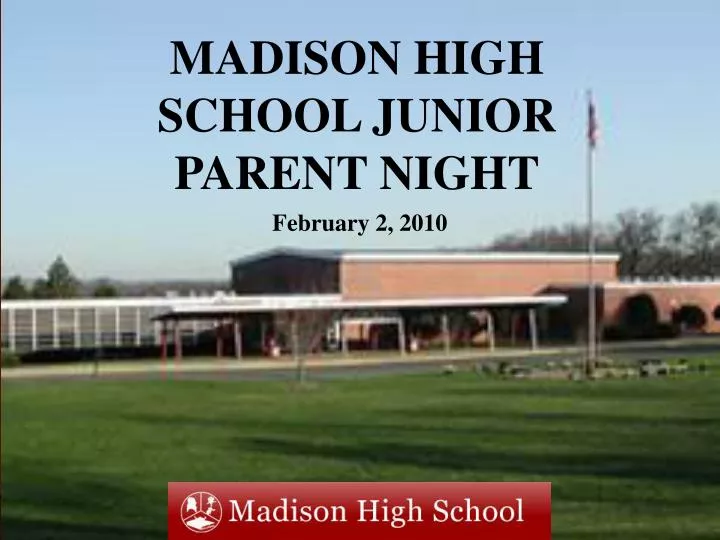 madison high school junior parent night