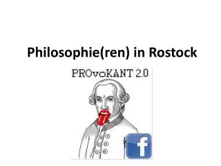 Philosophie( ren ) in Rostock