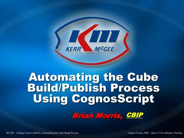 automating the cube build publish process using cognosscript