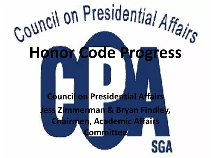 honor code progress