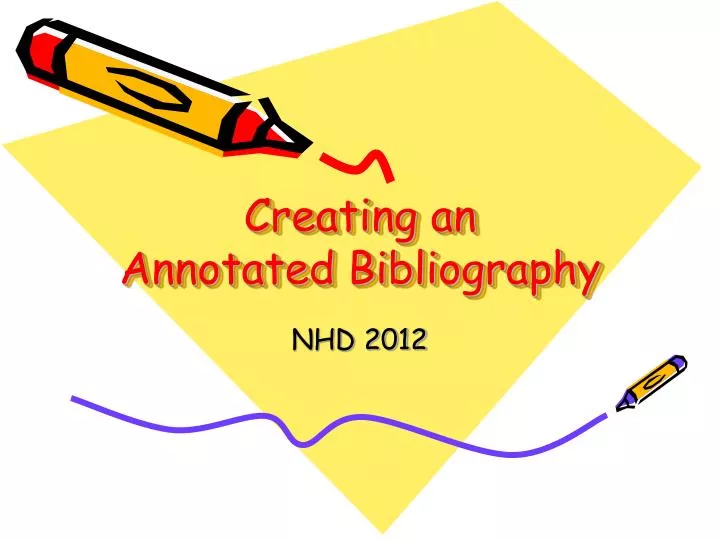 creating an annotated bibliography