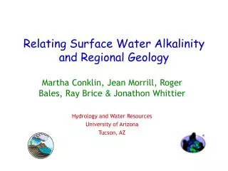 Relating Surface Water Alkalinity and Regional Geology