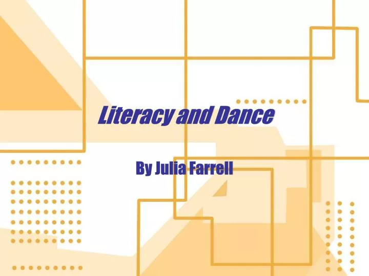 literacy and dance