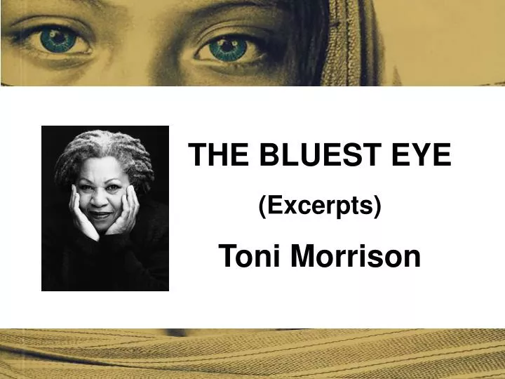 the bluest eye excerpts ton i morrison