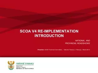 SCOA V4 RE-IMPLEMENTATION INTRODUCTION