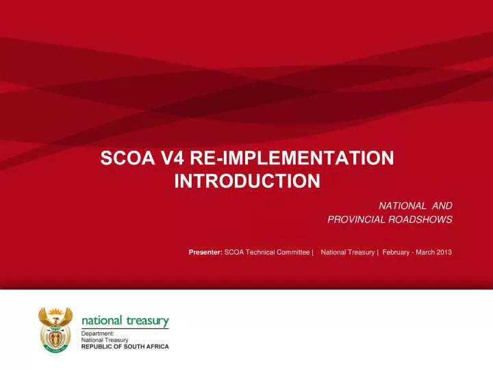 scoa v4 re implementation introduction
