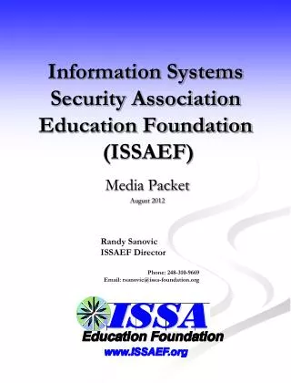 Information Systems Security Association Education Foundation (ISSAEF)