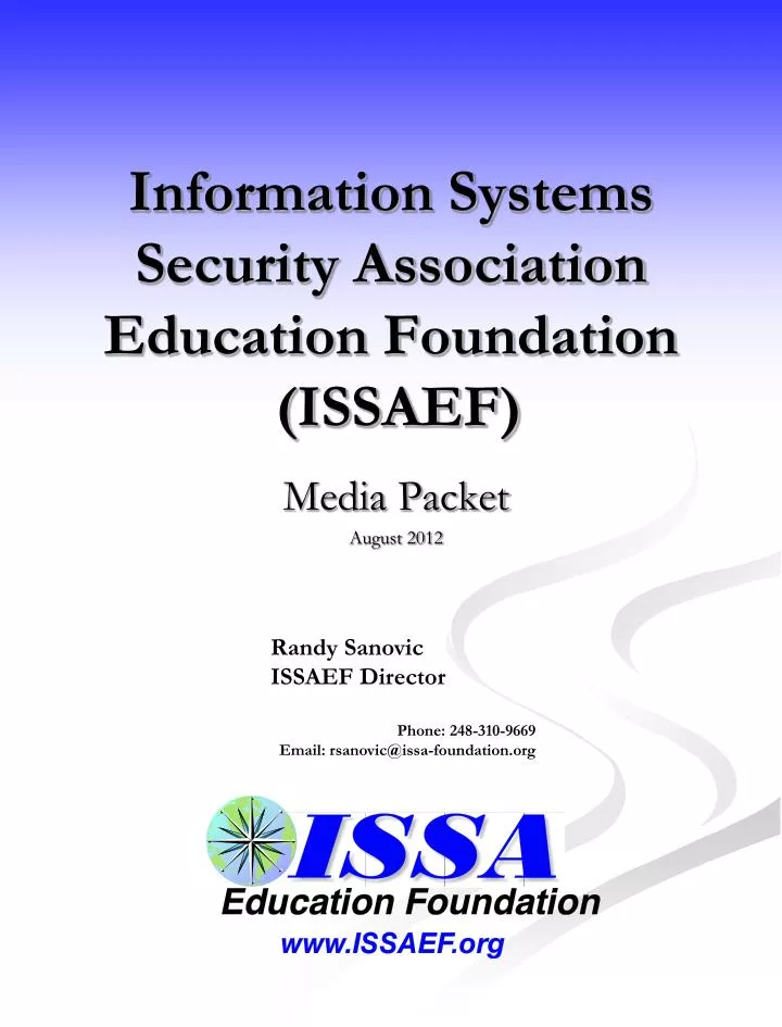 information systems security association education foundation issaef