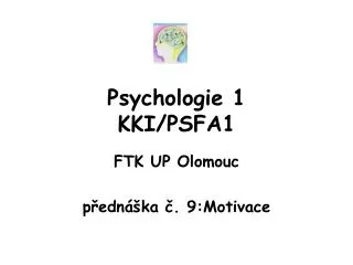 Psychologie 1 KKI/PSFA1