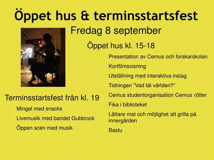 ppet hus terminsstartsfest