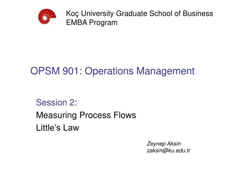 opsm 901 operations management