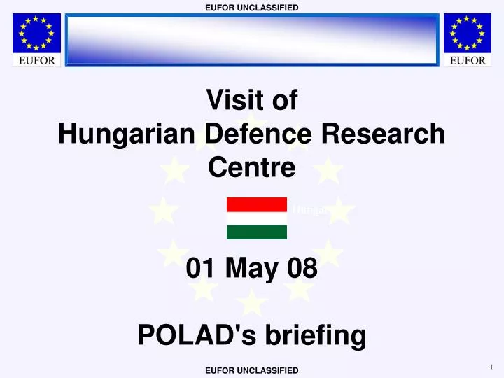 visit of hungarian defence research centre 01 may 08 polad s briefing