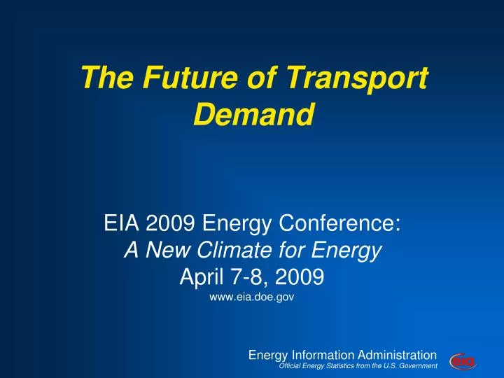 the future of transport demand