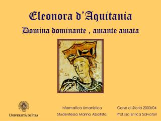 Eleonora d’Aquitania
