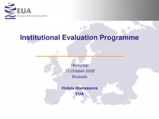 Institutional Evaluation Programme