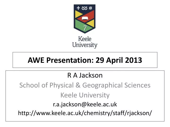 awe presentation 29 april 2013
