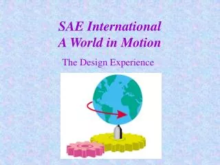 SAE International A World in Motion