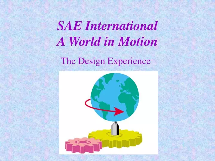 sae international a world in motion