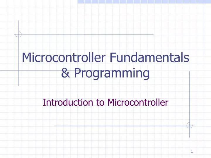 introduction to microcontroller