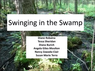 Swinging in the Swamp