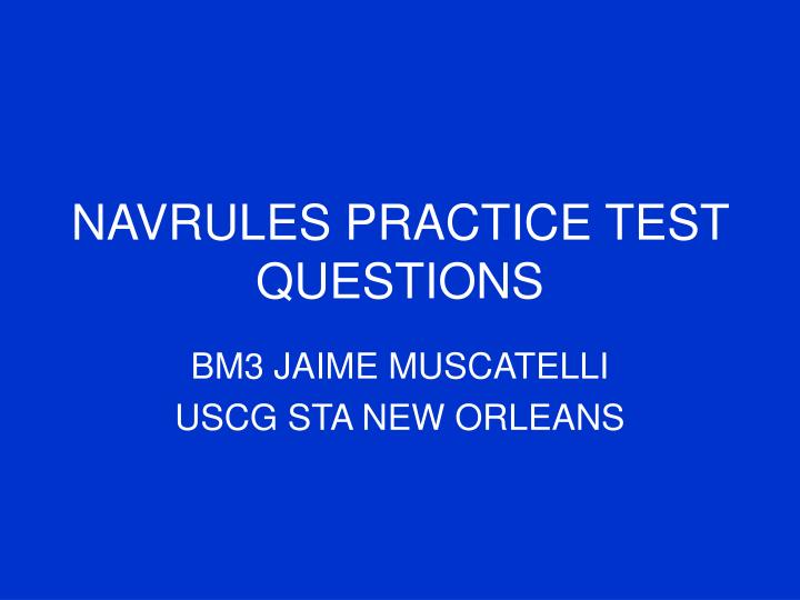navrules practice test questions
