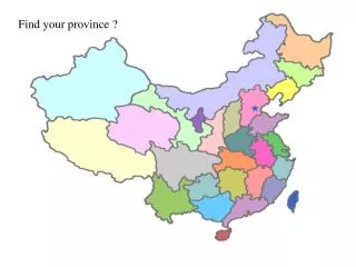Find your province ?