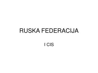 ruska federacija